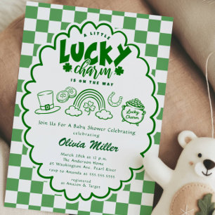 Lucky Charm Baby Shower Uitnodiging