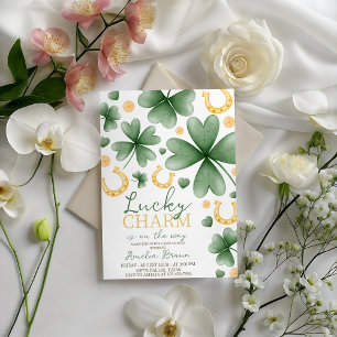 Lucky Charm Baby Shower Uitnodiging