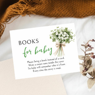 Lucky Charm-boeken voor baby-enclosurekaart Klaver Informatiekaartje