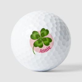 Lucky Charm Clover  Gepersonaliseerd Goed Luck Golfballen