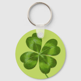 Lucky Charm Clover Vintage Shamrock Geluk Sleutelhanger