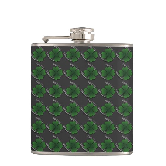 Lucky Charm Flask St. Patrick's Luck Drink Flask Heupfles (Voorkant)