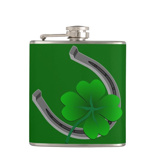 Lucky Charm Flask St. Patrick's Luck Drink Flask Heupfles (Voorkant)