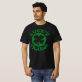 Lucky Charm four-Leaf Clover Irish St. Patricks Da T-shirt (Voorkant volledig)