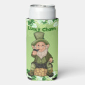 Lucky Charm Fun Leprechaun Pot of Gold Irish Beer (Seltzer Achterkant)