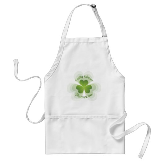 Lucky Charm ingeschakeld Standaard Schort (Voorkant)