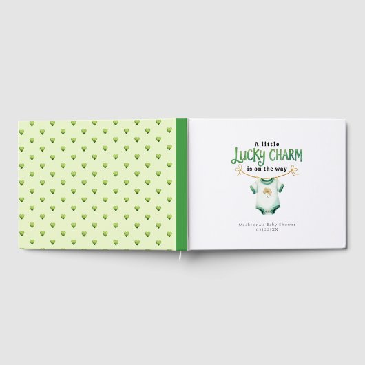 Lucky Charm Irish Baby shower livre d'hôtes (Complet)