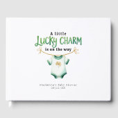 Lucky Charm Irish Baby shower livre d'hôtes (Recto)