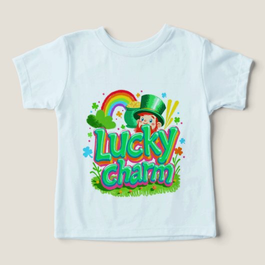 Lucky Charm - Kinder St. Patrick's Day T-shirt (Design voorkant)