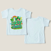 Lucky Charm - Kinder St. Patrick's Day T-shirt (Ontwerp Voorkant & Achterkant)