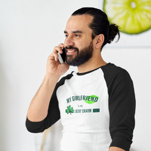  Lucky Charm Kiss Shamrock Mannen T-shirt