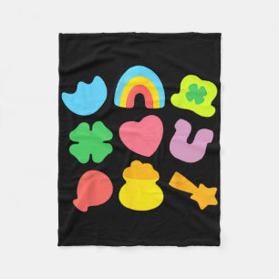 Lucky Charm Patricks Day Pot Met Goud Ierse Shamro Fleece Deken