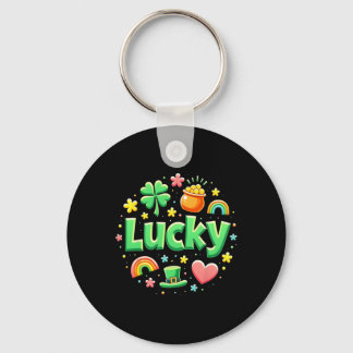 Lucky Charm Patricks Day Pot Of Gold Irish Shamroc Sleutelhanger
