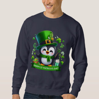 Lucky Charm Penguin - St. Patrick's Day Viering Trui