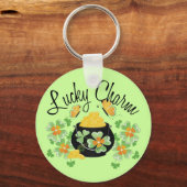 Lucky Charm Pot of Gold Sleutelhanger (Voorkant)