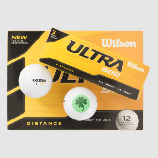 Lucky Charm Shamrock Golfbal Design van Janz Golfballen