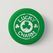 Lucky Charm  St Patrick's Day Ronde Button 5,7 Cm (Voorkant)