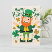 Lucky Charm: Vier het groene leven in St Paddy's Kaart (Staand voorkant)