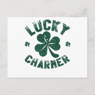 Lucky Charmer Klaver Funny St. Patrick's Day Briefkaart