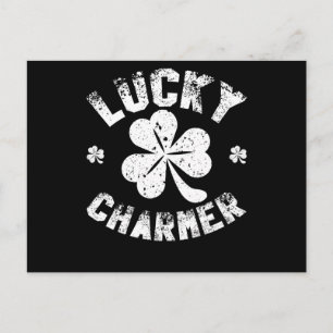 Lucky Charmer Shamrock Funny St. Patrick's Day Briefkaart