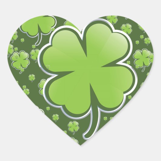 Lucky Charms Hart Sticker (Voorkant)