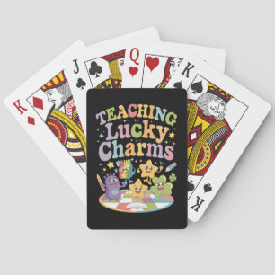 Lucky Charms onderwijzen aan leraar St. Patrick's Pokerkaarten