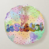 Lucky Charms Rond Kussen (Achterkant)