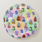 Lucky Charms Rond Kussen (Achterkant)