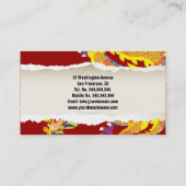 Lucky Chinese Dragon Carte de visite (Dos)