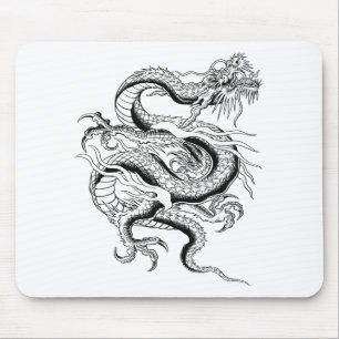 Lucky Chinese Dragon Muismat