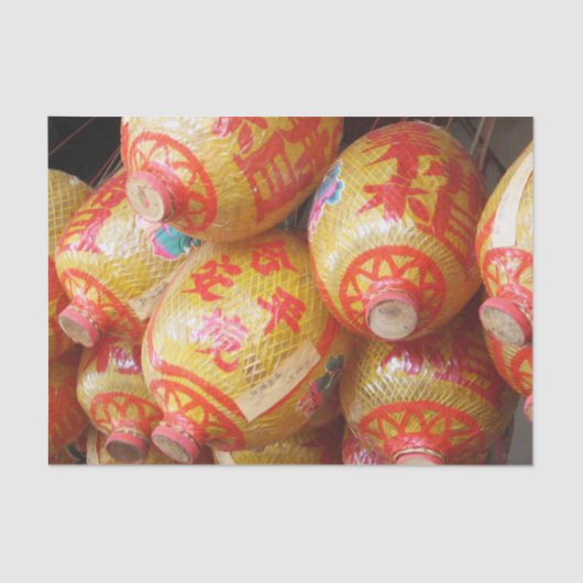 Lucky Chinese papierlantaarns Tissuepapier (Voorkant)