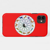 Lucky Chinese Zodiac Wheel, Chinese astrologie Case-Mate iPhone Case (Achterkant (horizontaal))