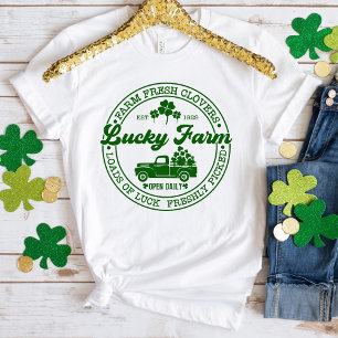 Lucky Clover Boerderij St. Patrick's Day T-Shirt