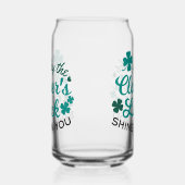 Lucky Clover Charm - May the Clover's Luck Shine Blikvorm Glas (Links)