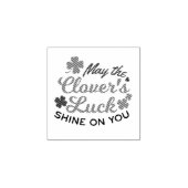 Lucky Clover Charm - May the Clover's Luck Shine Rubberstempel (Afrduk)