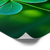 Lucky Clover Design voor St. Patrick's Day Poster (Hoek)