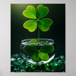 Lucky Clover Design voor St. Patrick's Day Poster