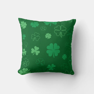 Lucky Clover Donkergroene decoratieve kussenhoes Kussen