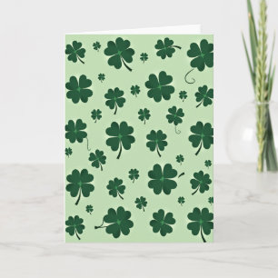Lucky Clover Field Happy Card Kaart