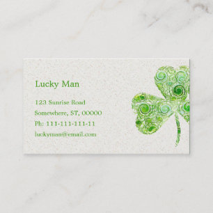 Lucky Clover Floral Visitekaartje