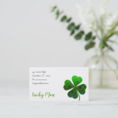 Lucky Clover | Floral Visitekaartje (Staand voorkant)