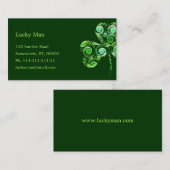 Lucky Clover | Floral Visitekaartje (Voorkant / Achterkant)