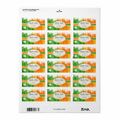 Lucky Clover & Ink Achtergrond Etiket (Full Sheet)