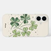Lucky Clover iPhone 16 Coque (Verso (horizontal))