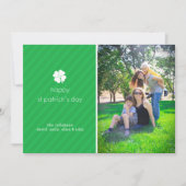 Lucky Clover Jour de la Saint Patrick Carte photo (Devant)