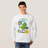 Lucky Clover Pipe - St. Patrick's Day T-shirt (Voorkant volledig)