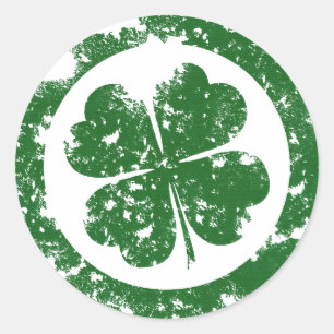 Lucky Clover Ronde Sticker
