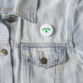 Lucky Clover Saint Patrick-dag Ronde Button 3,2 Cm (In situ)