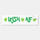 Lucky Clover Shamrock Irish Bumpersticker (Voorkant)