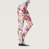 Lucky Clover Shamrock Red Pattern St Patrick's Day Leggings (Rechts)